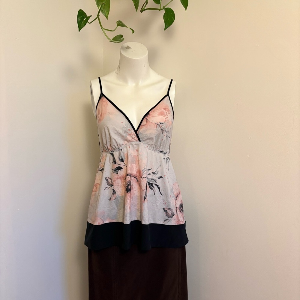 La Vie En Rose Pink Floral Camisole (M)
